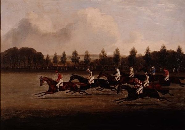 Start af Doncaster St. Leger af Henry Thomas Alken