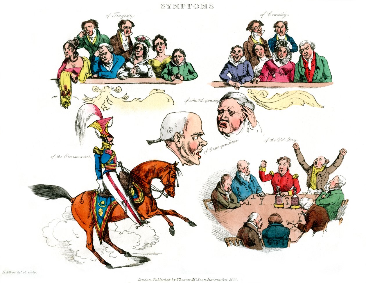 Symptomer på at være underholdt, 1822. af Henry Thomas Alken