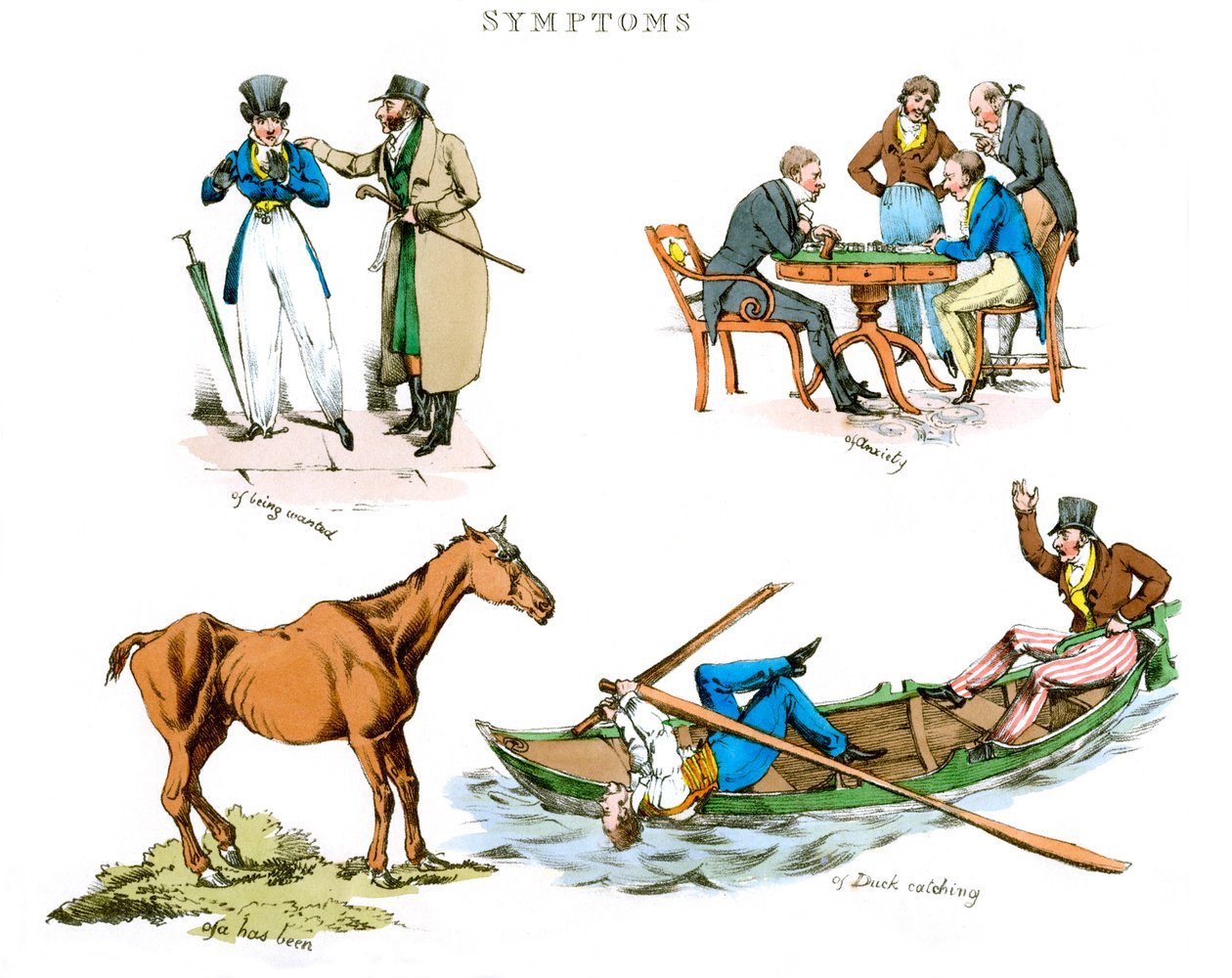 Symptomer på at være underholdt, 1822. af Henry Thomas Alken