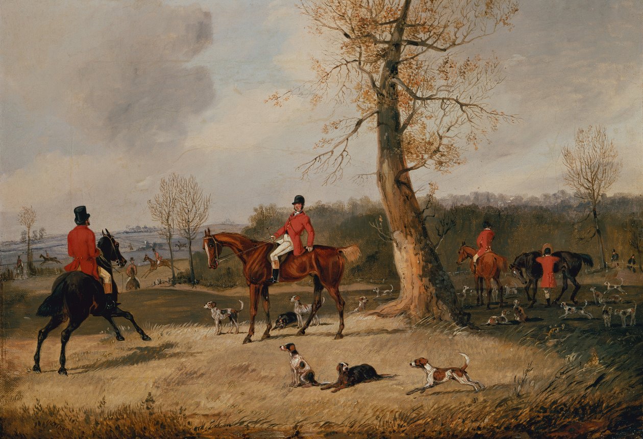 The Meet (olie på lærred) af Henry Thomas Alken