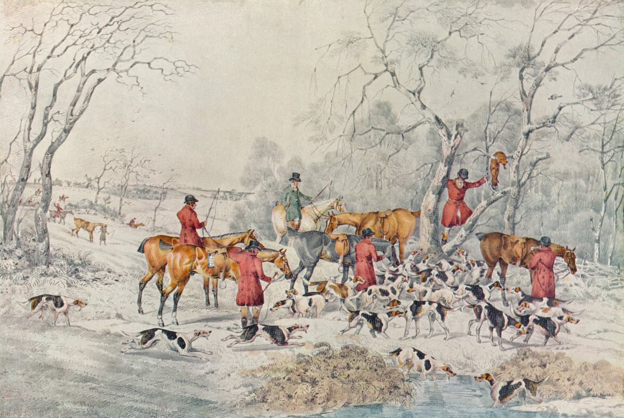 Treeing The Fox, c1800, 1922 af Henry Thomas Alken