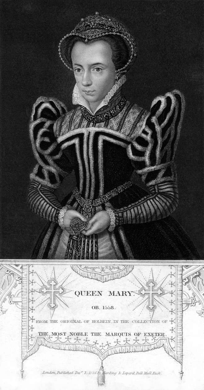 Dronning Mary I af England, 1836. af Henry Thomas Ryall