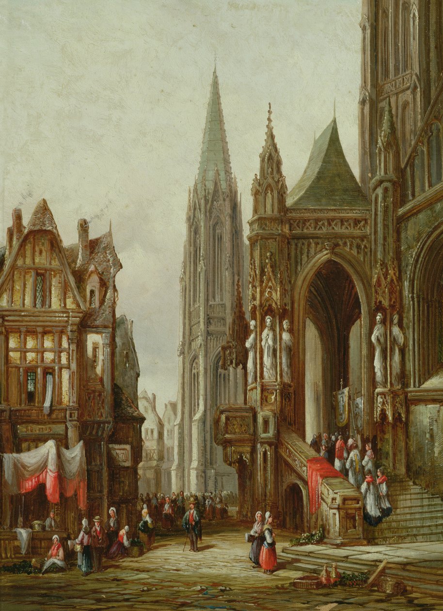 Kirkelig procession ind i en katedral af Henry Thomas Schafer