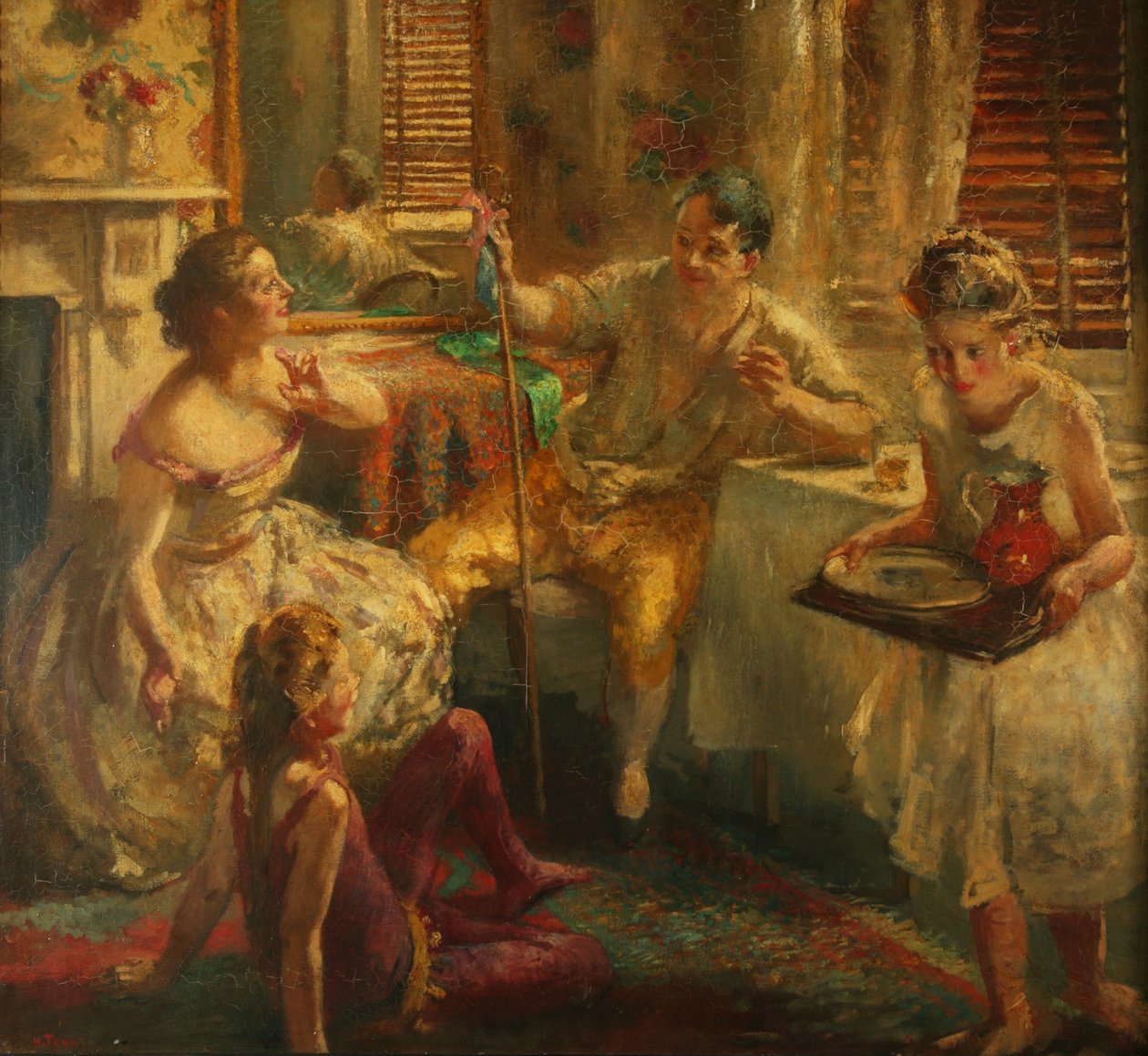 Spadserende spillere af Henry Tonks