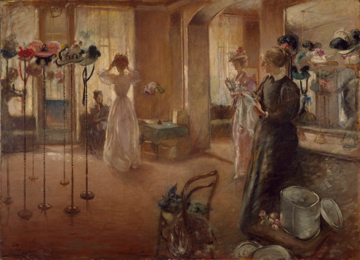 Hattebutikken af Henry Tonks