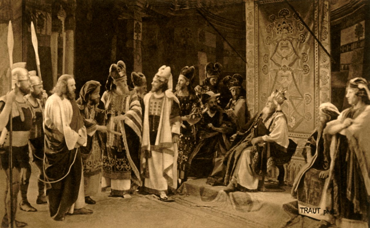 Jesus før Herodes, 1922. af Henry Traut