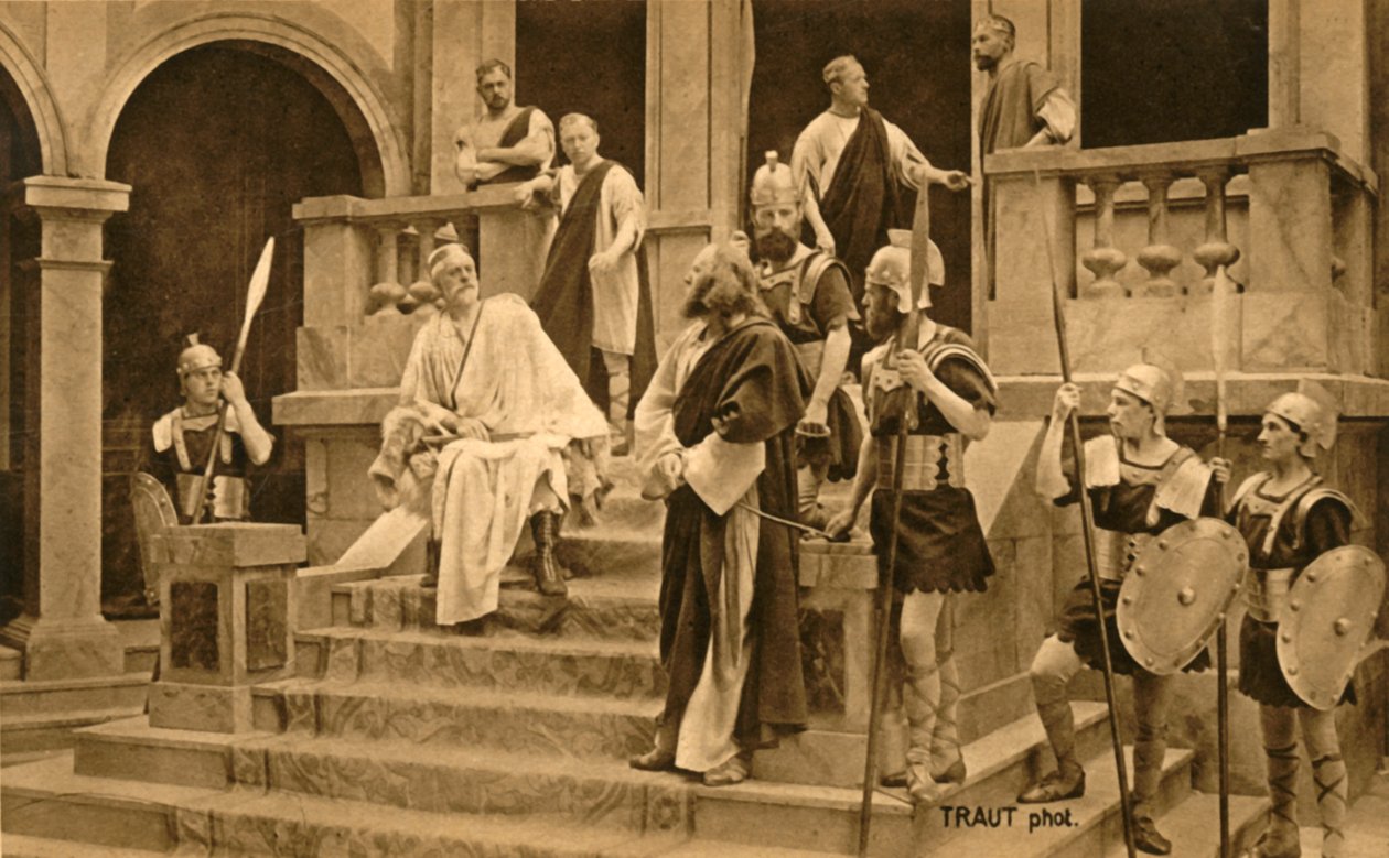 Jesus før Pilatus, 1922. af Henry Traut