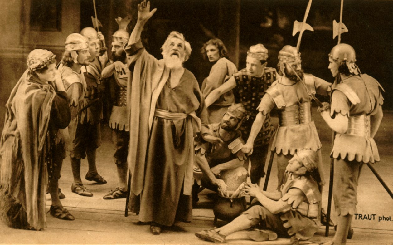 Peter fornægter Jesus, 1922. af Henry Traut