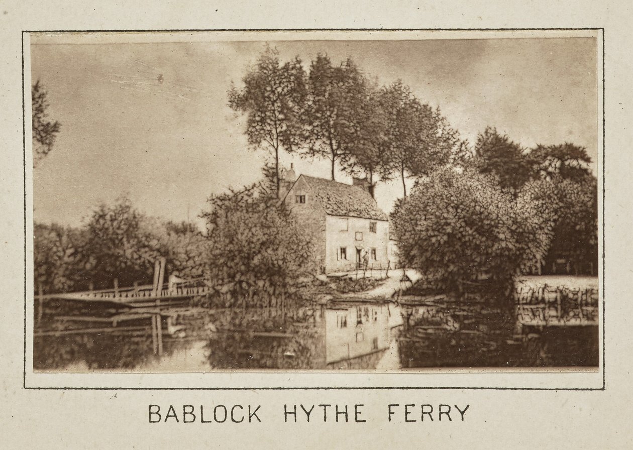 Bablock Hythe Færge af Henry W. Taunt