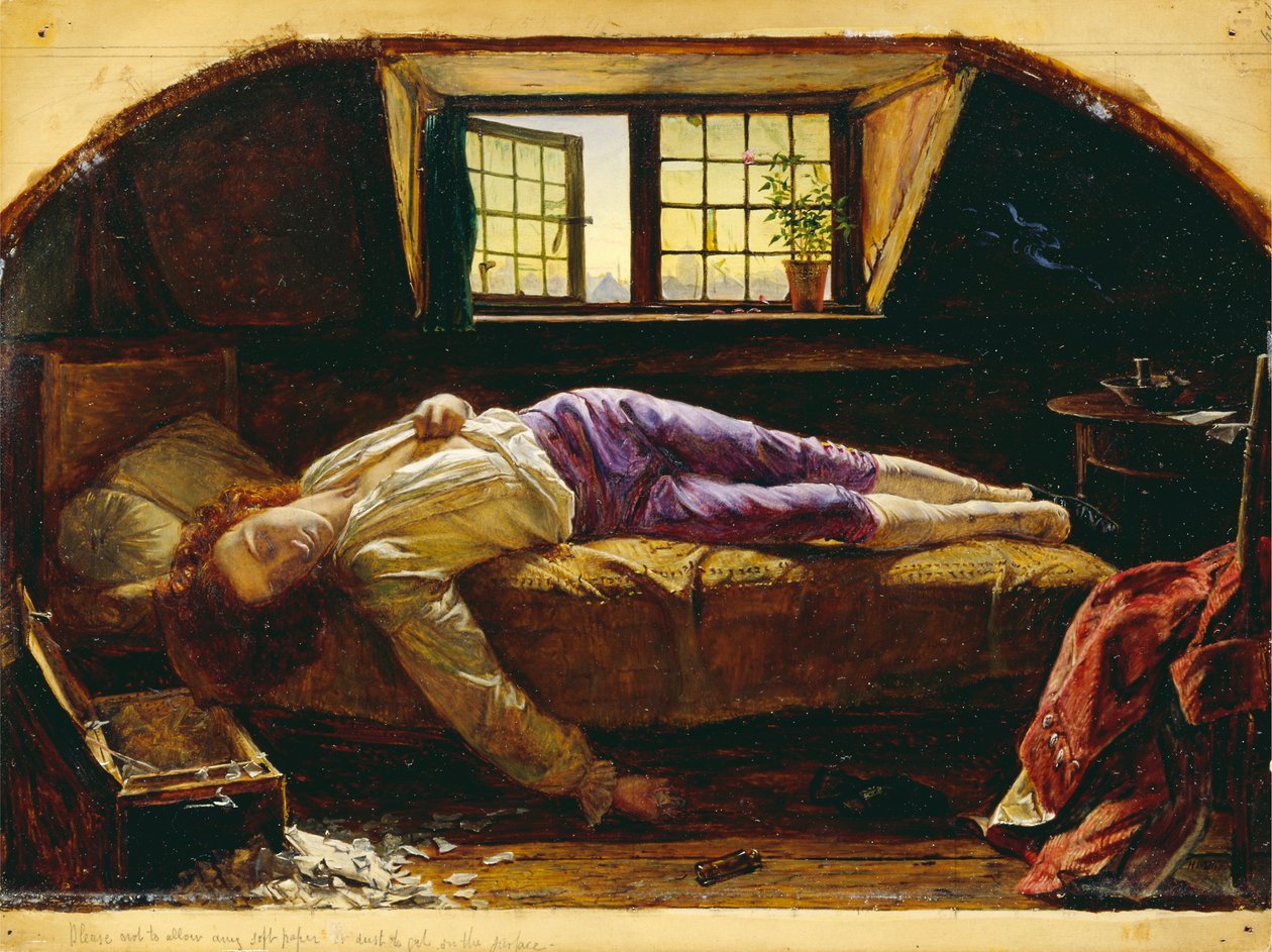 Chattertons død af Henry Wallis