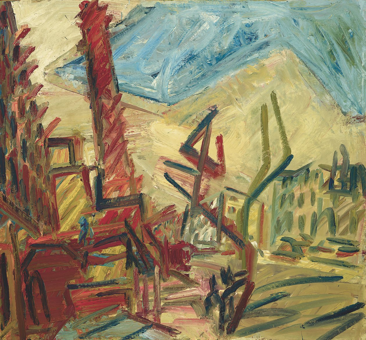 Træ i Mornington Crescent, 1991-92 af Henry Wallis