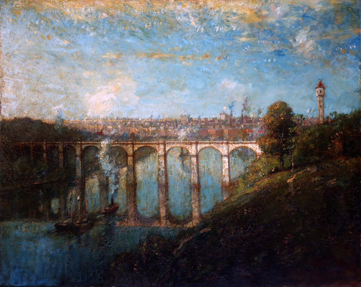 High Bridge, New York, 1905. af Henry Ward Ranger