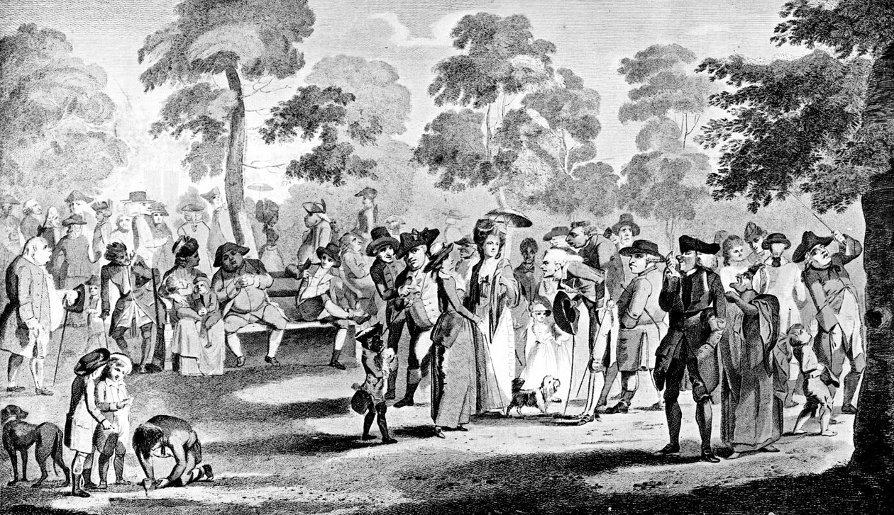 St James Park, 1783. af Henry William Bunbury