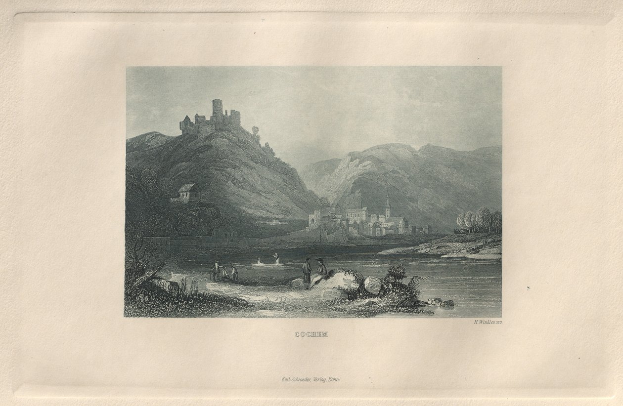 Det maleriske og romantiske Rheinland: Cochem, 1928. af Henry Winkles