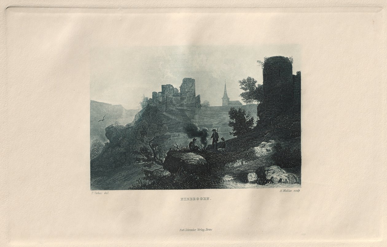 Det maleriske og romantiske Rheinland: Niedeggen, 1928. af Henry Winkles