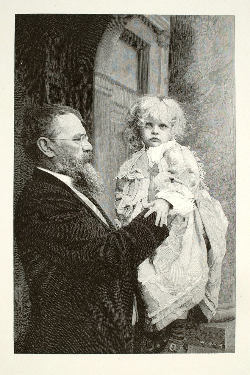 Lenbach og hans barn af Henry Wolf