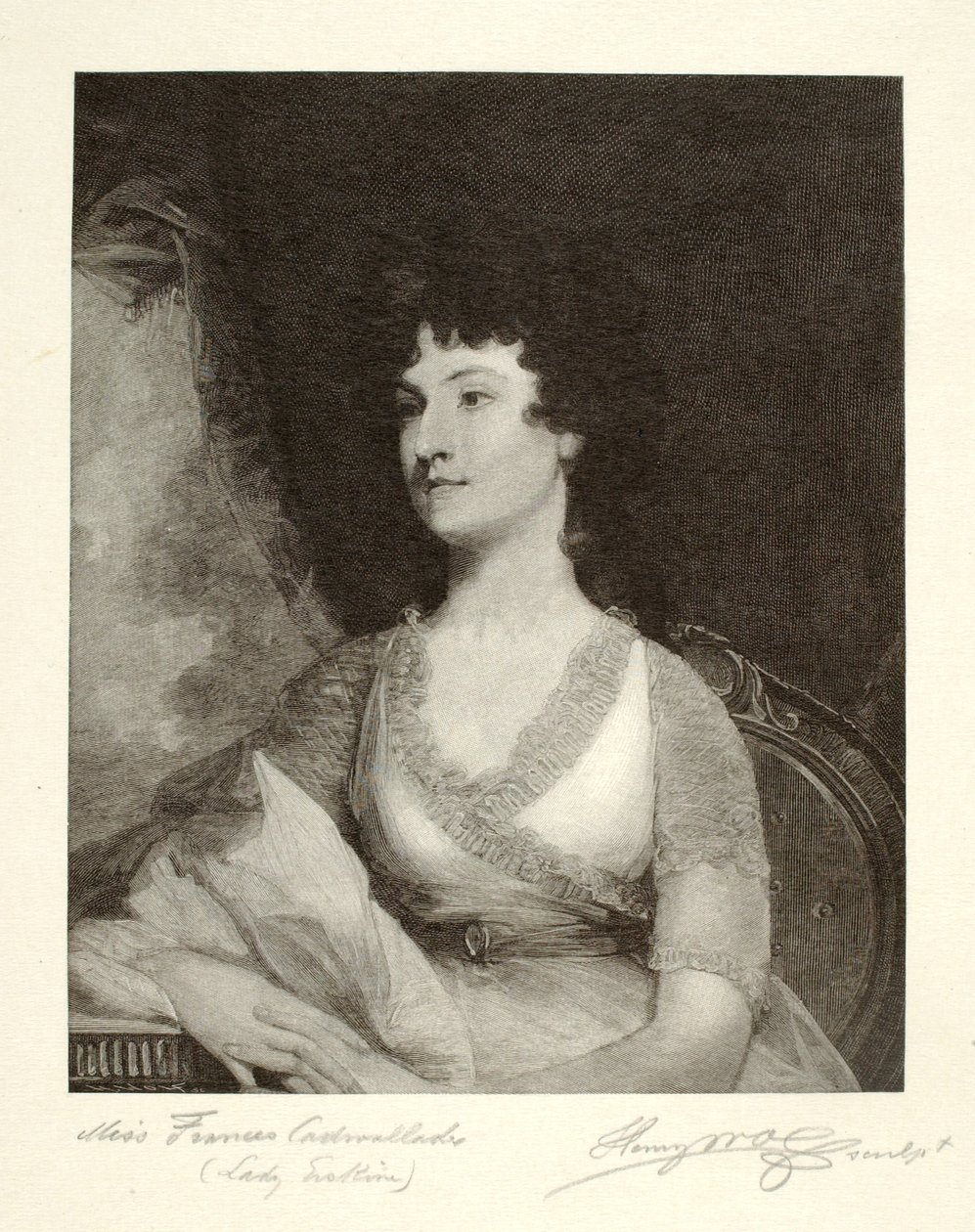 Miss Frances Cadwalader (Lady Erskine) af Henry Wolf
