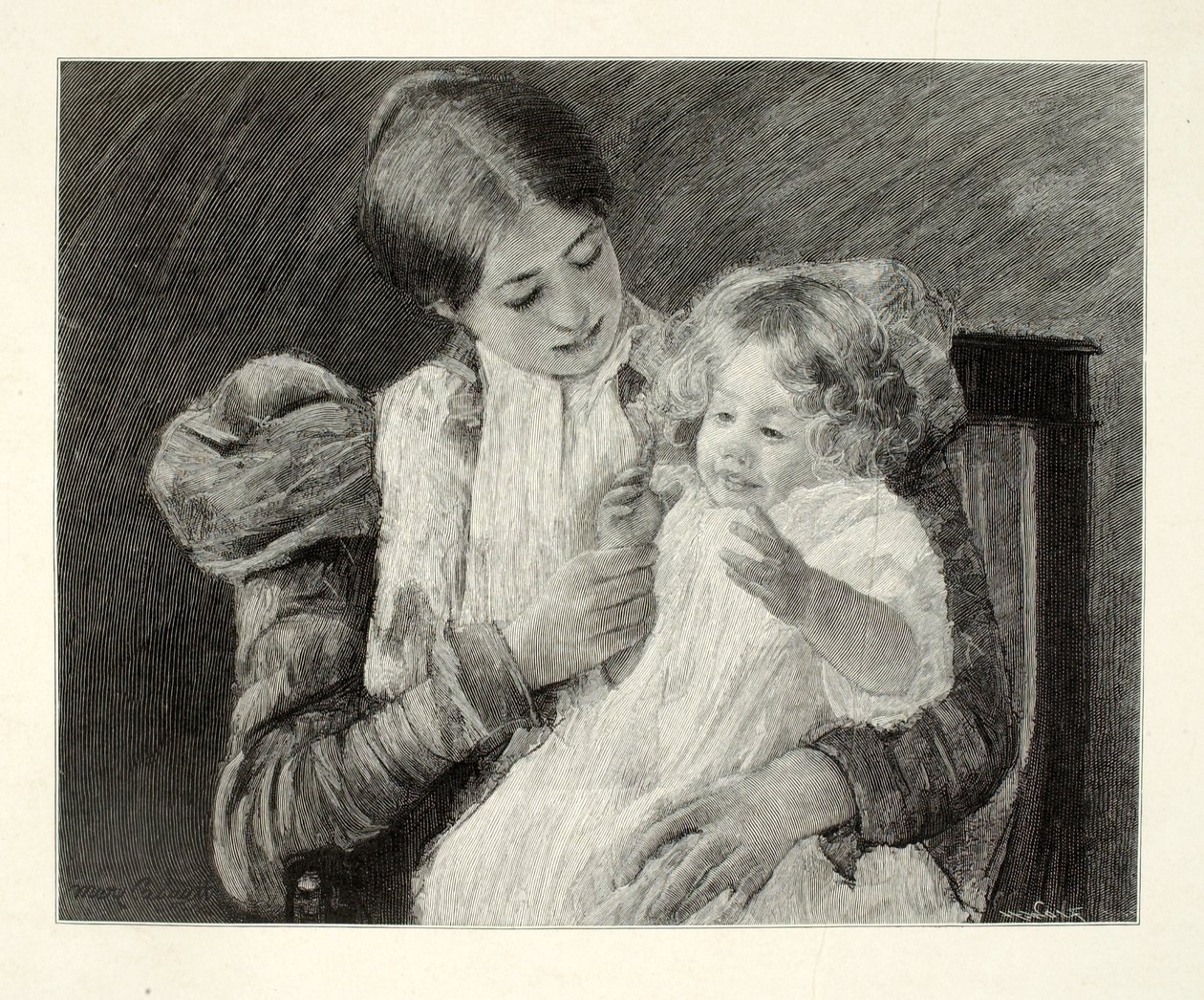 Mor og barn af Henry Wolf