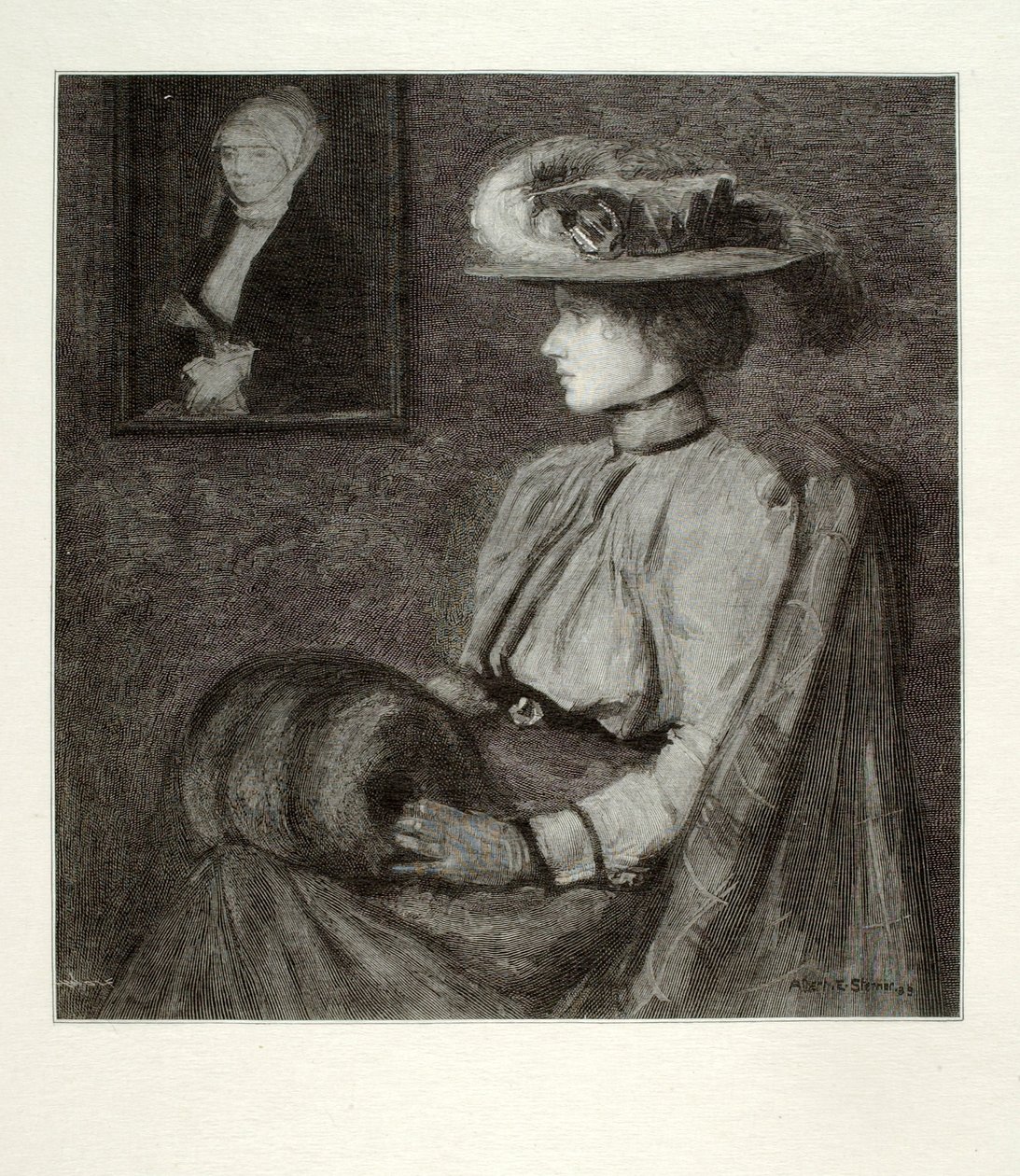 Fru Marie Sterner af Henry Wolf