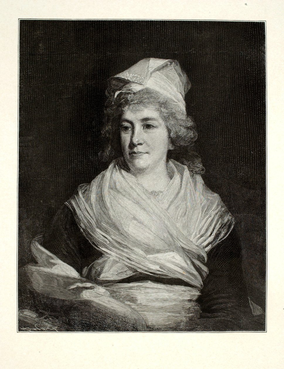 Sally Franklin (Sarah Bache) af Henry Wolf