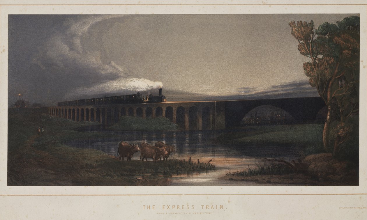 Eksprestoget, 1850 af Henry after Maplestone