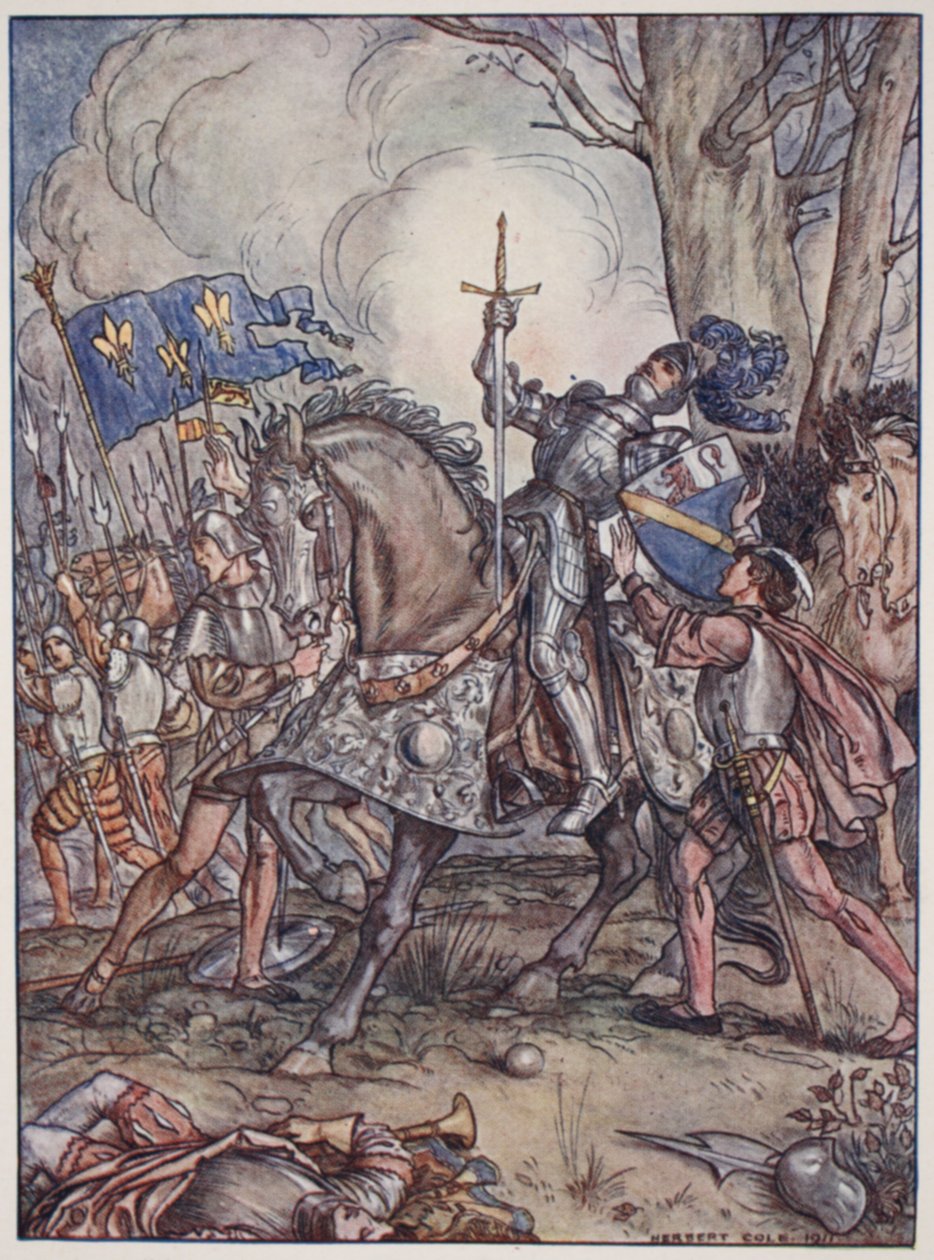 The death of Bayard, illustration fra 