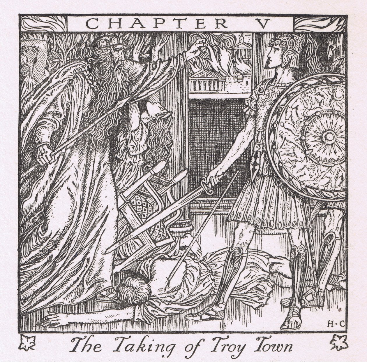 Indtagelsen af Troy by af Herbert Cole
