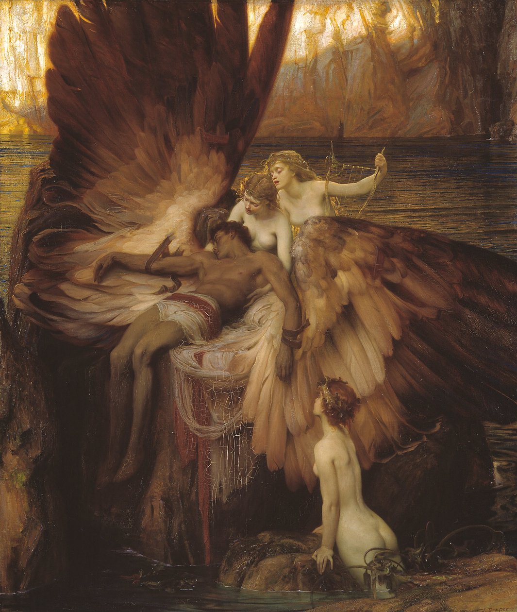 Klagen over Ikaros af Herbert James Draper