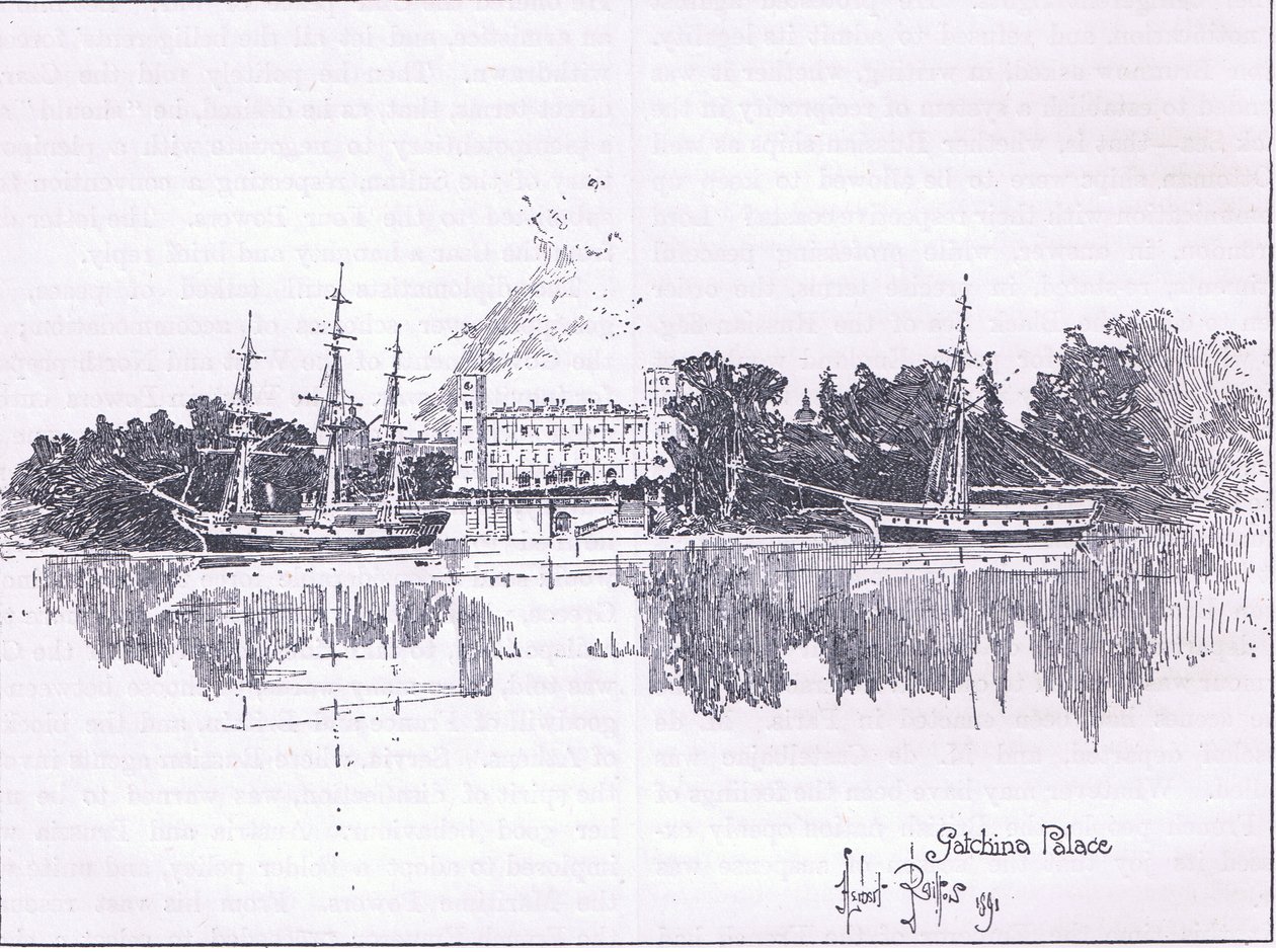 Gatchina Palace, Skt. Petersborg af Herbert Railton