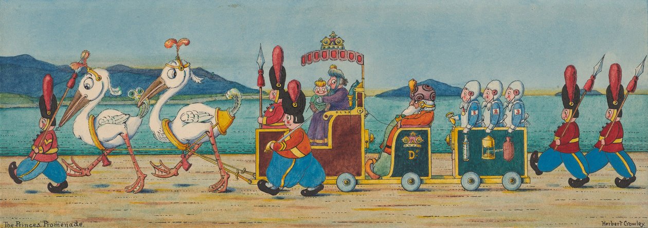 Prinsens Promenade, ca. 1910 af Herbert E. Crowley