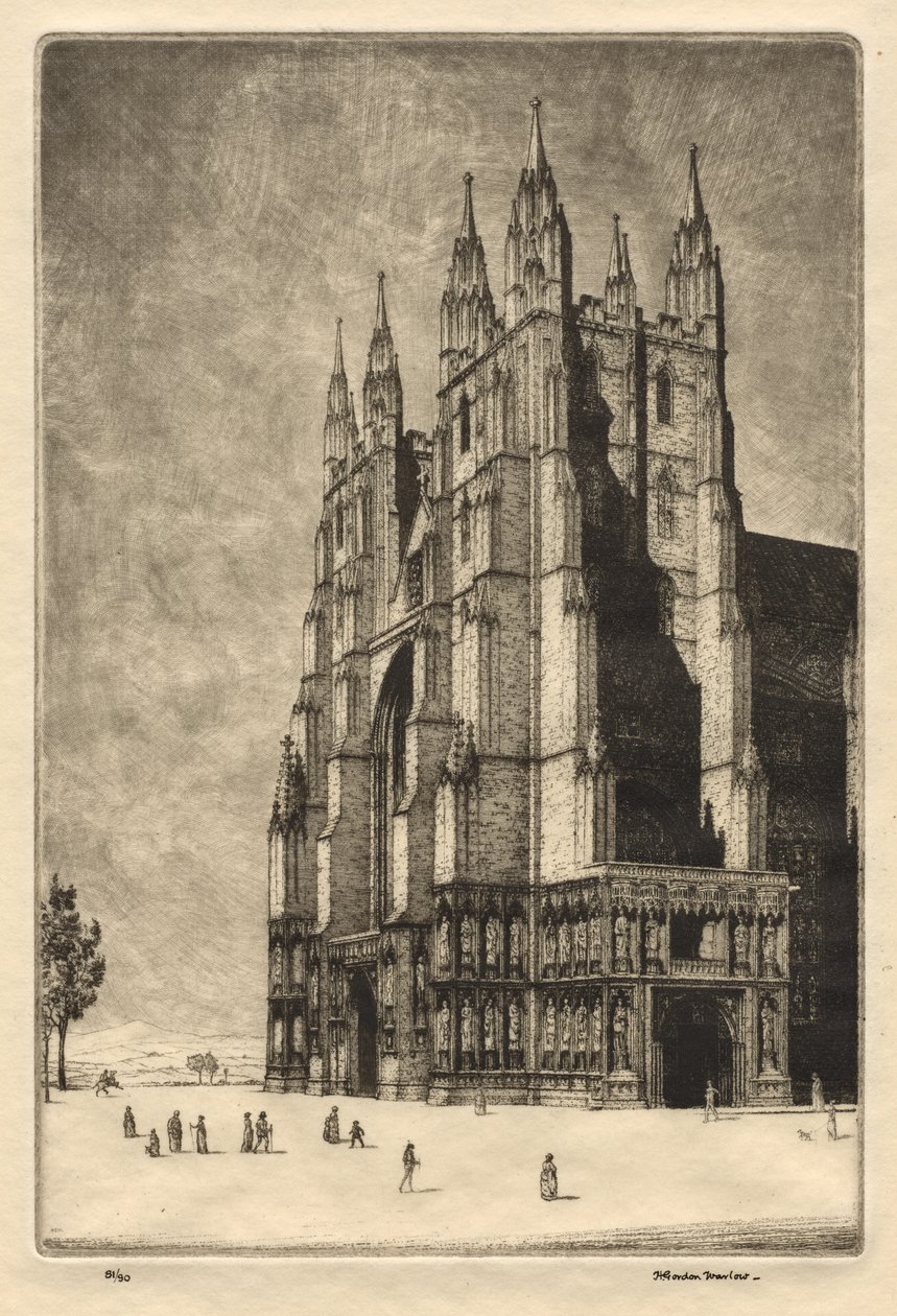 Canterbury katedral af Herbert Gordon Warlow
