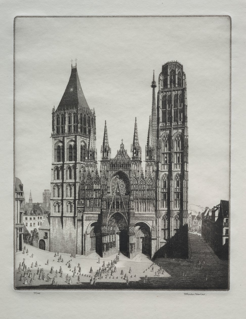 Rouen katedral af Herbert Gordon Warlow
