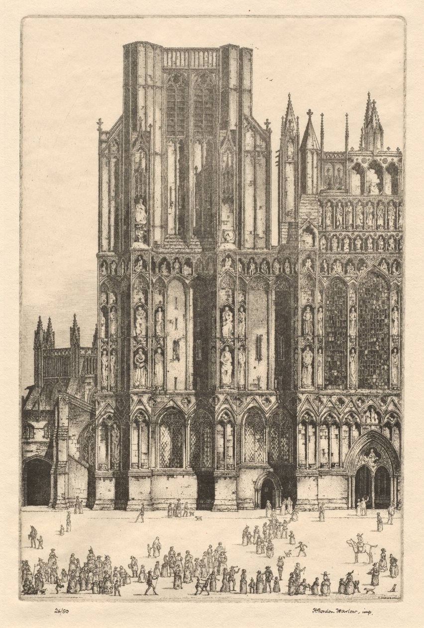 Wells katedral af Herbert Gordon Warlow