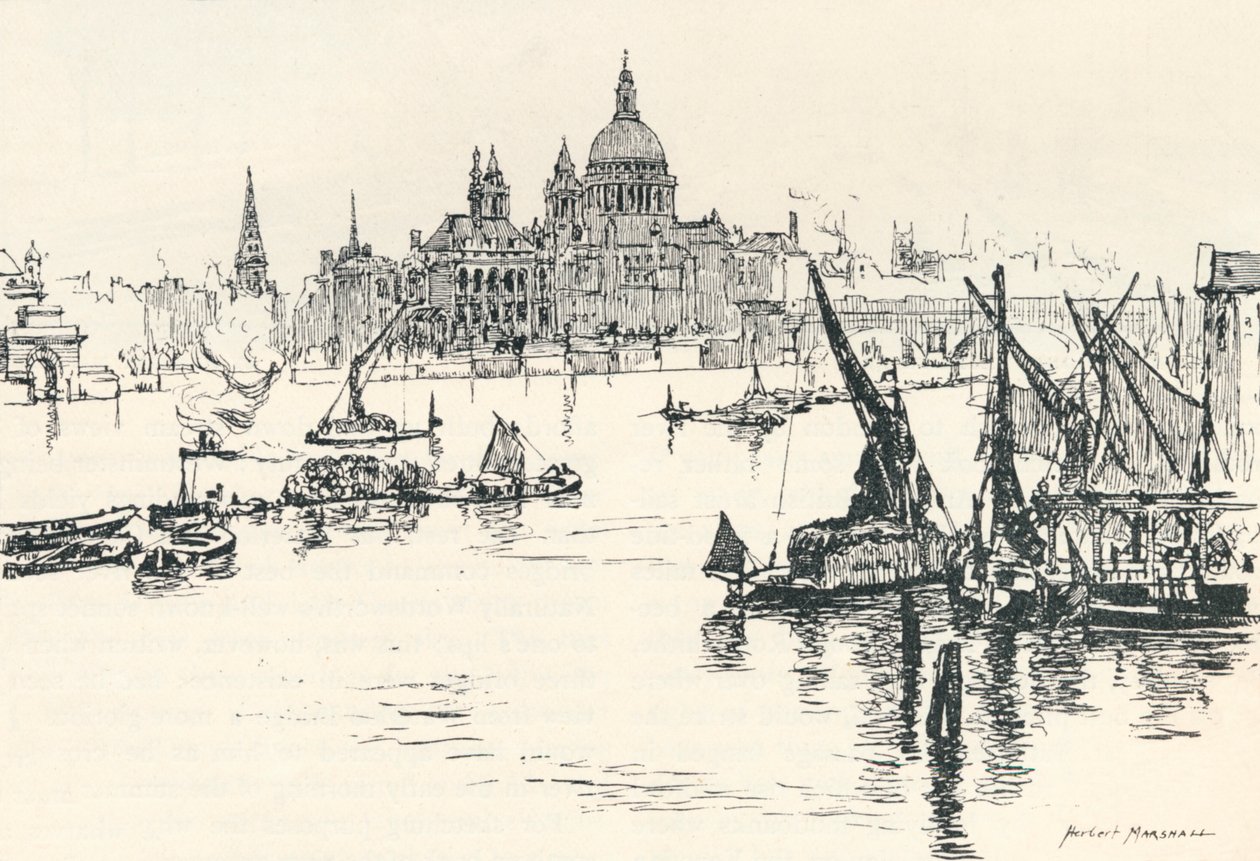 Fra Waterloo Bridge, 1873, 1894 af Herbert Menzies Marshall