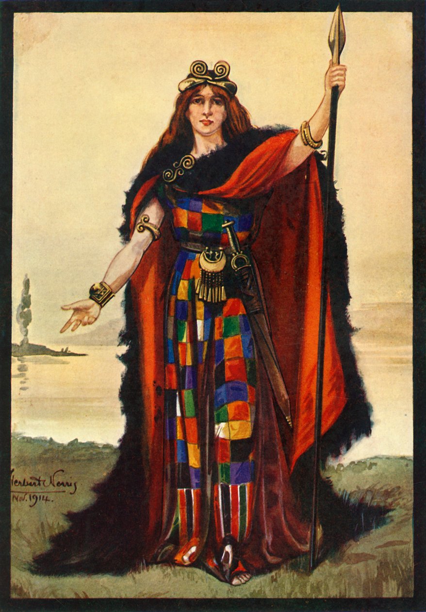 En keltisk høvdingeinde Boadicea, 1924. af Herbert Norris