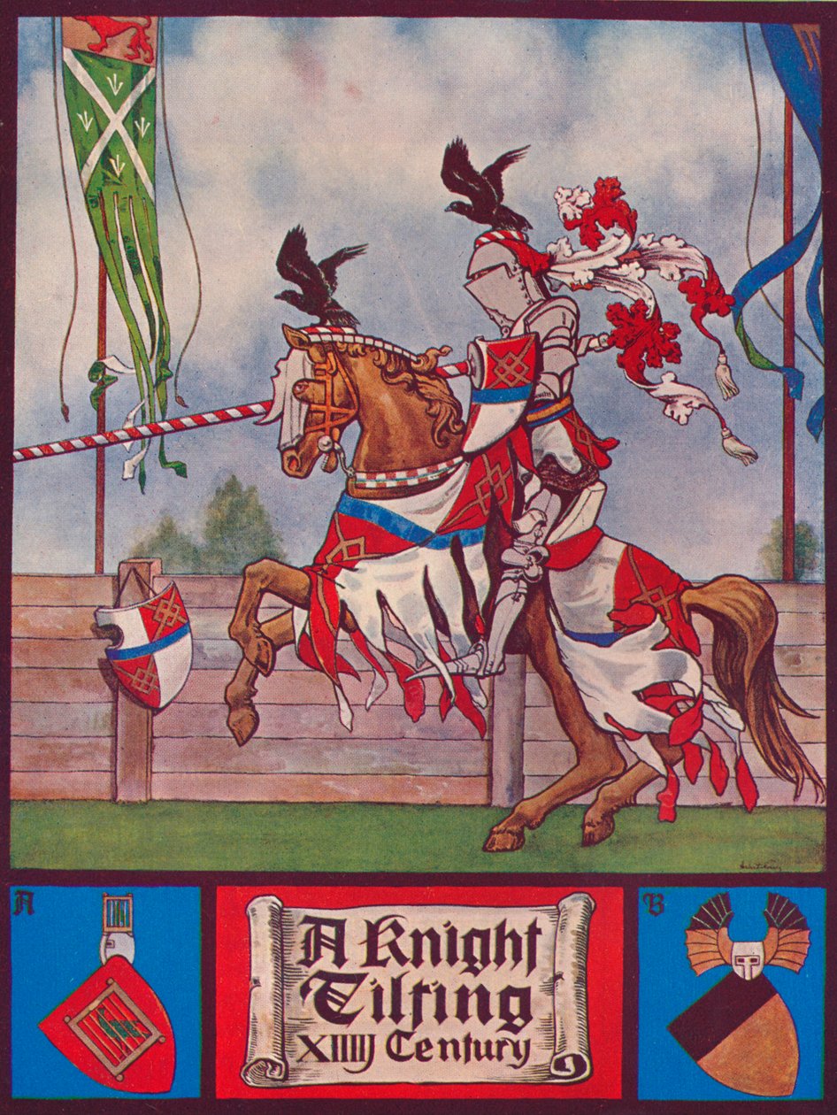 A Knight Tilting, c1926 af Herbert Norris