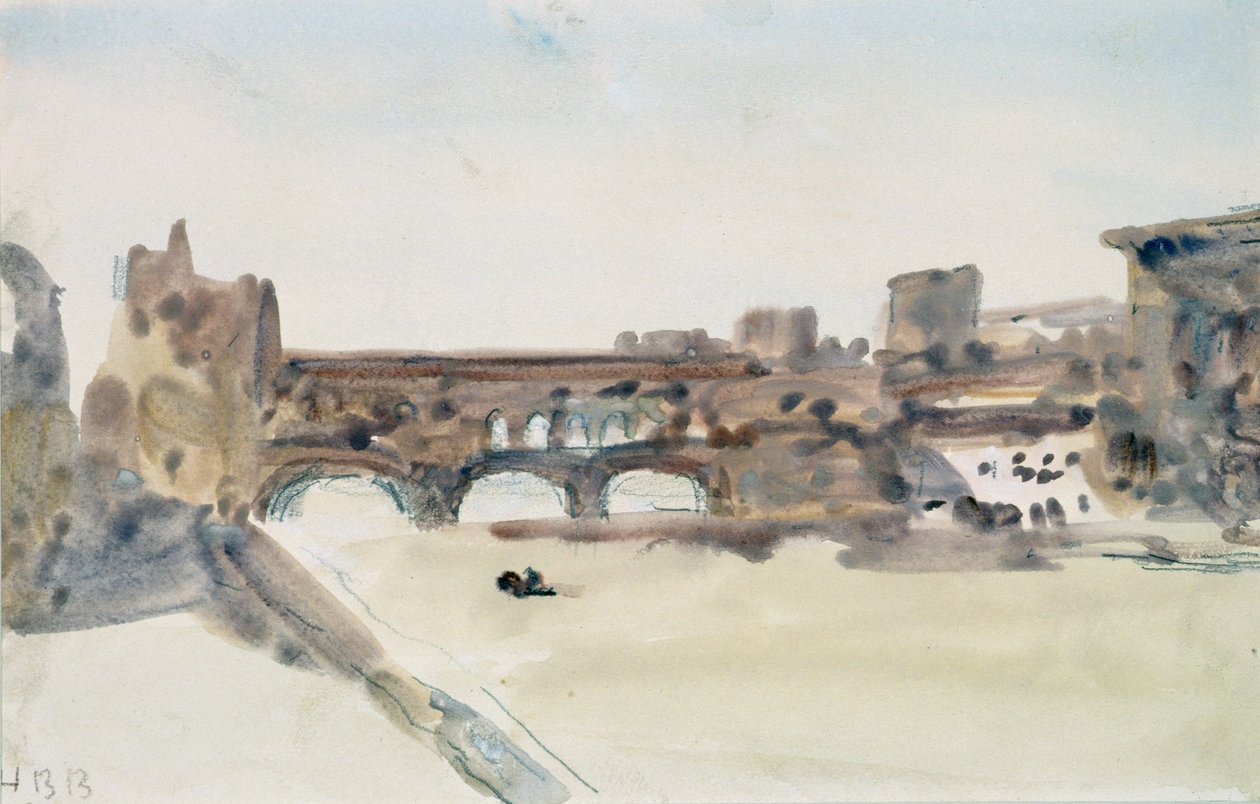 Ponte Vecchio, Firenze af Hercules Brabazon Brabazon