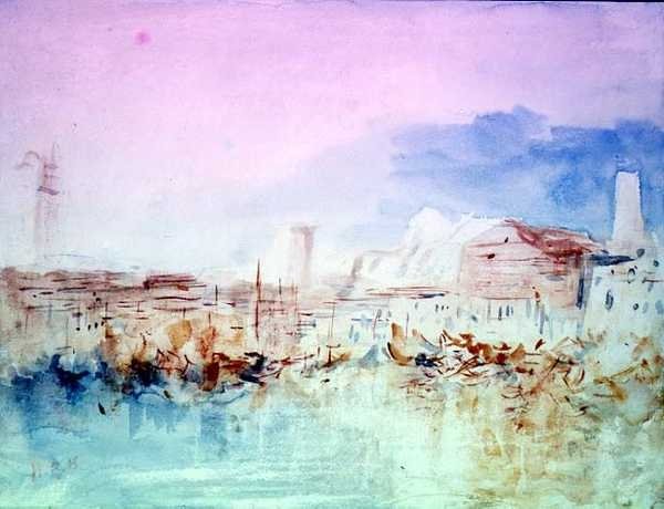 Venedig fra lagunen (efter Turner) af Hercules Brabazon Brabazon
