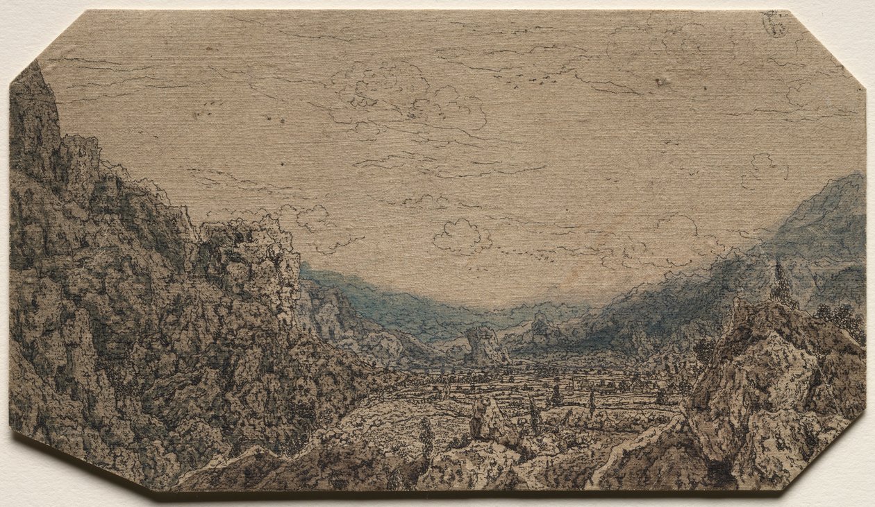 Indelukket dal, ca. 1623-30. af Hercules Seghers