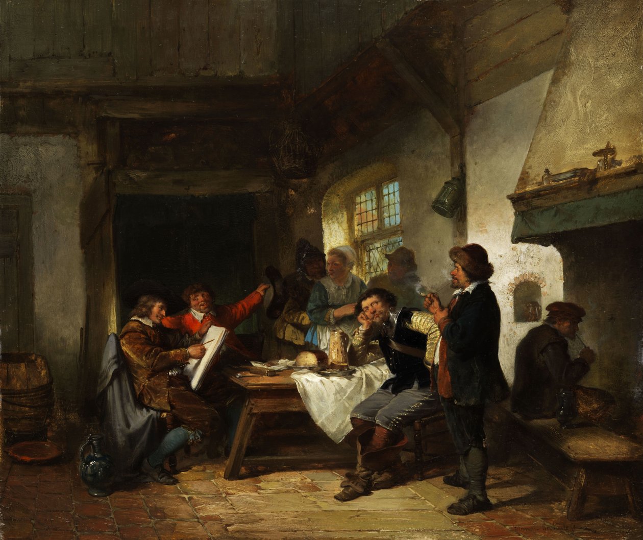 Maler i en kro af Herman Frederick Carel Ten Kate