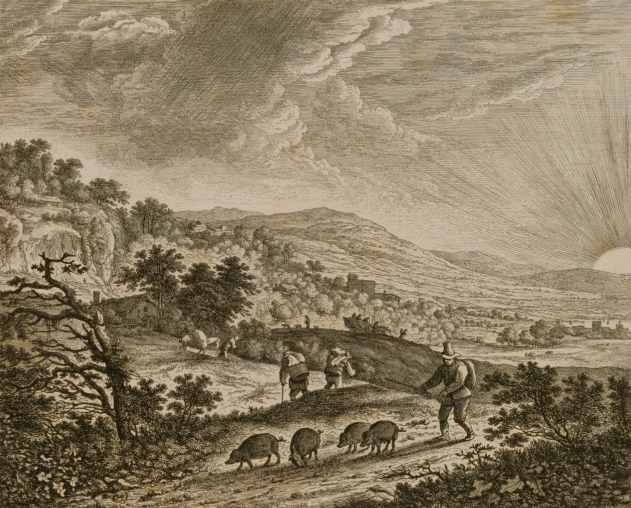 Le Porcher af Herman Saftleven