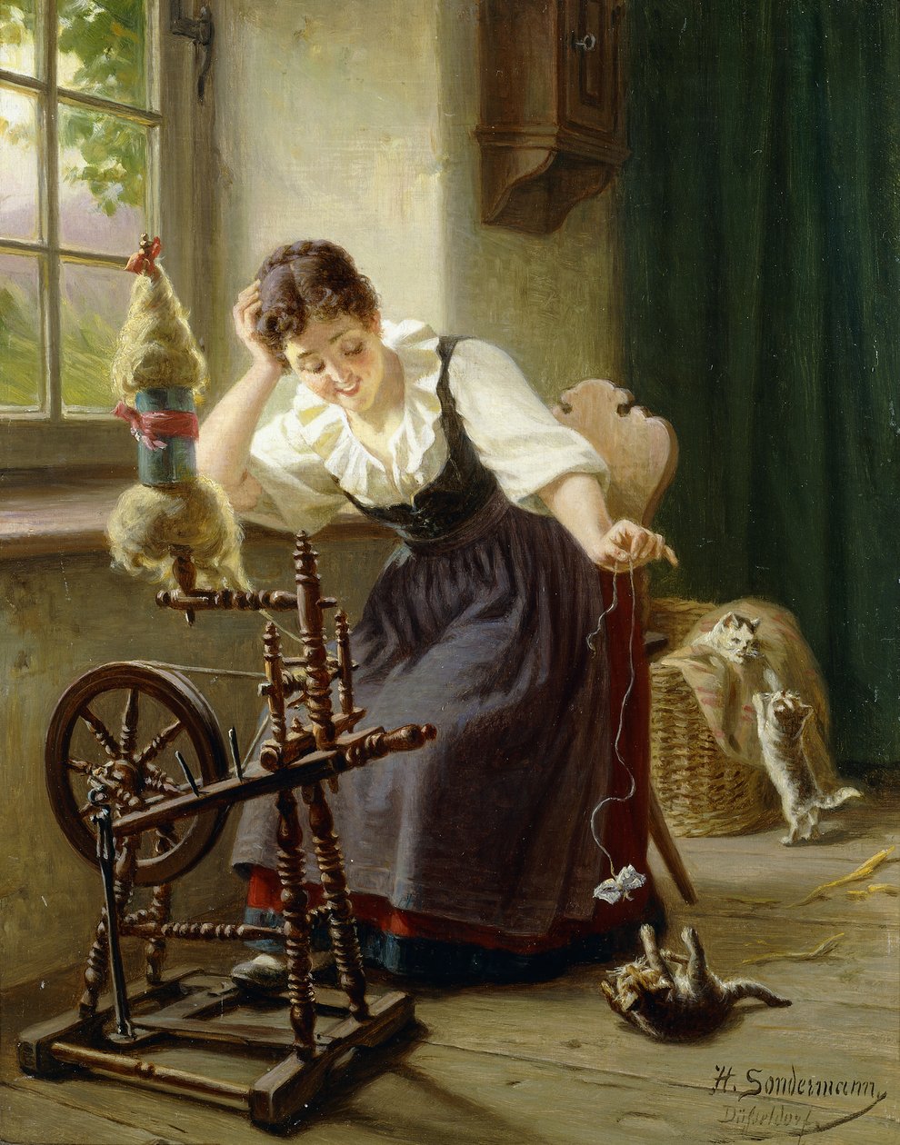 Leger med katten, af Herman Sondermann