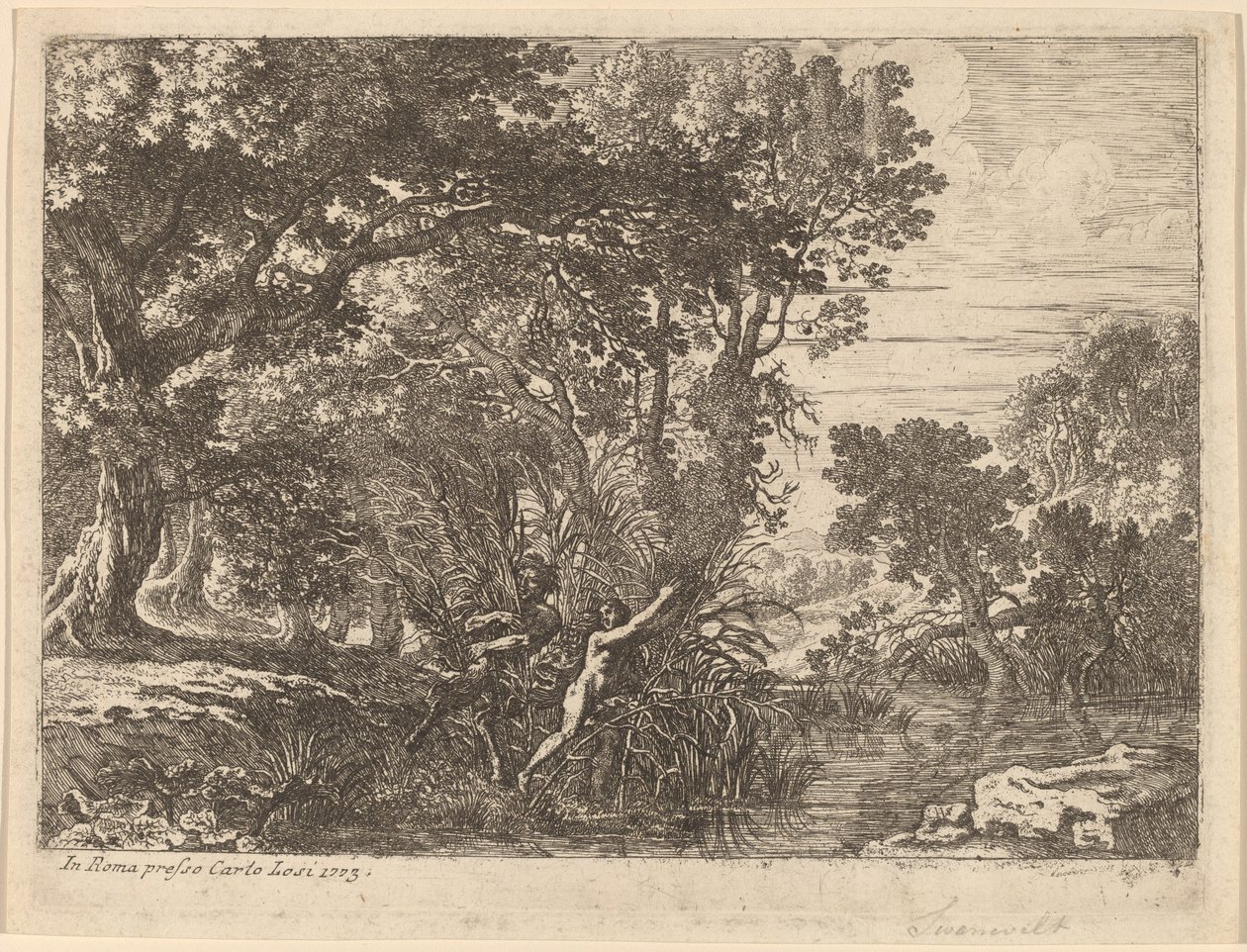 Pan og Syrinx af Herman van Swanevelt