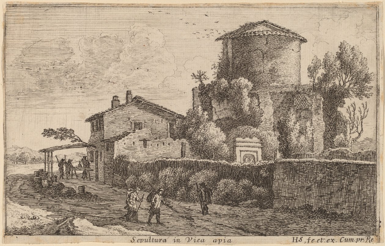 Grav på Via Appia af Herman van Swanevelt