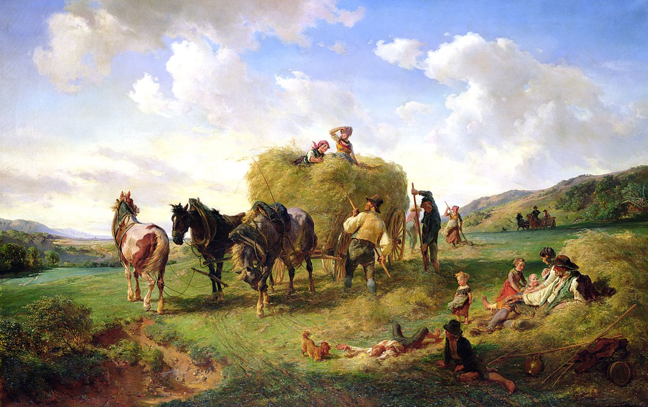 Høhøsten, 1869 af Hermann Kauffmann