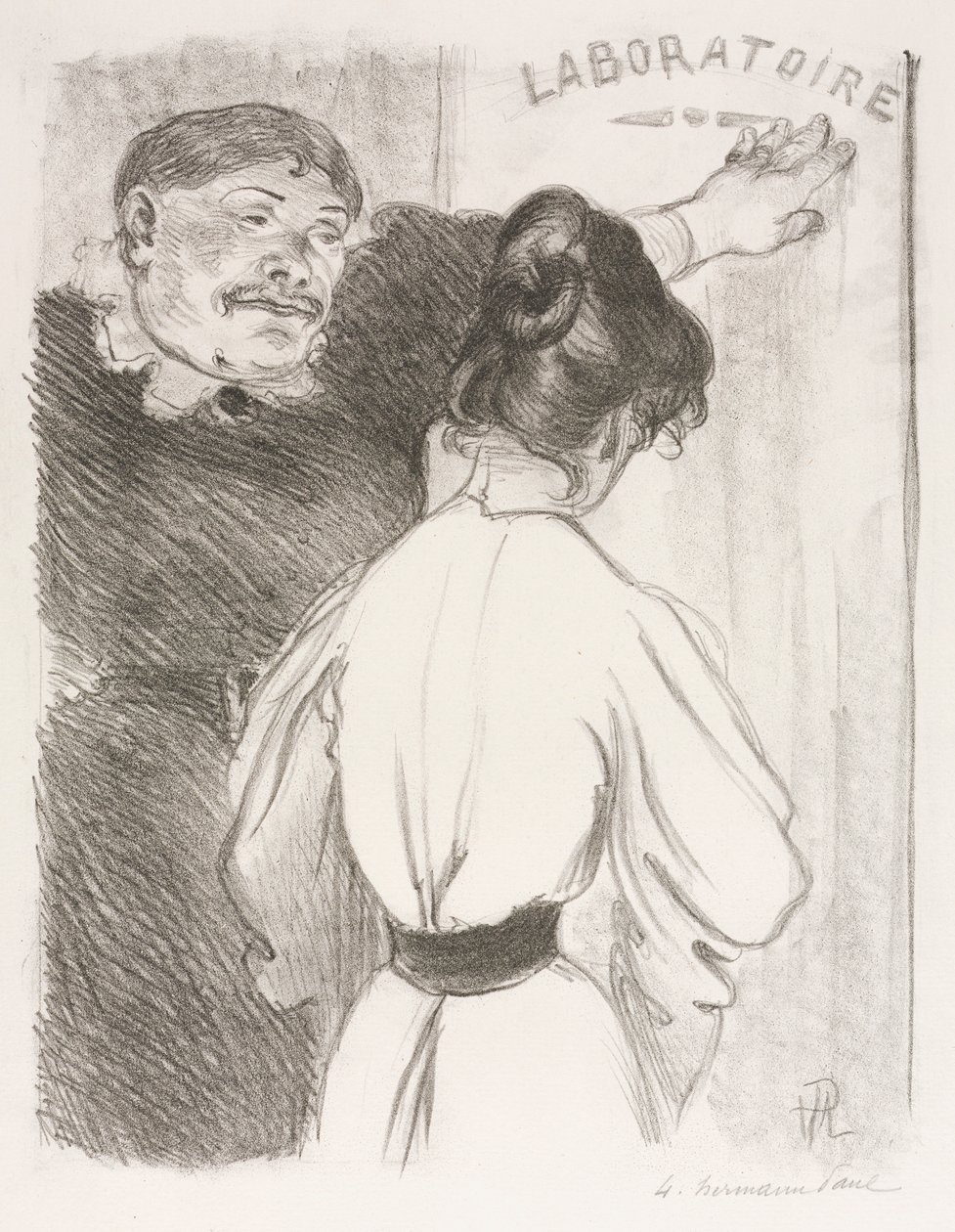 Laboratorium, ca. 1900. af Hermann Paul