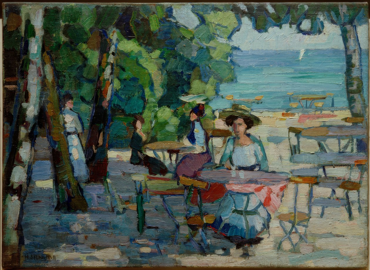 Kaffehave ved Ammersee af Hermann Stenner