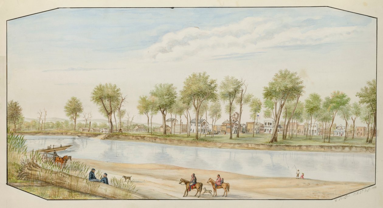 Miles City, Montana, 1879. af Hermann Stieffel