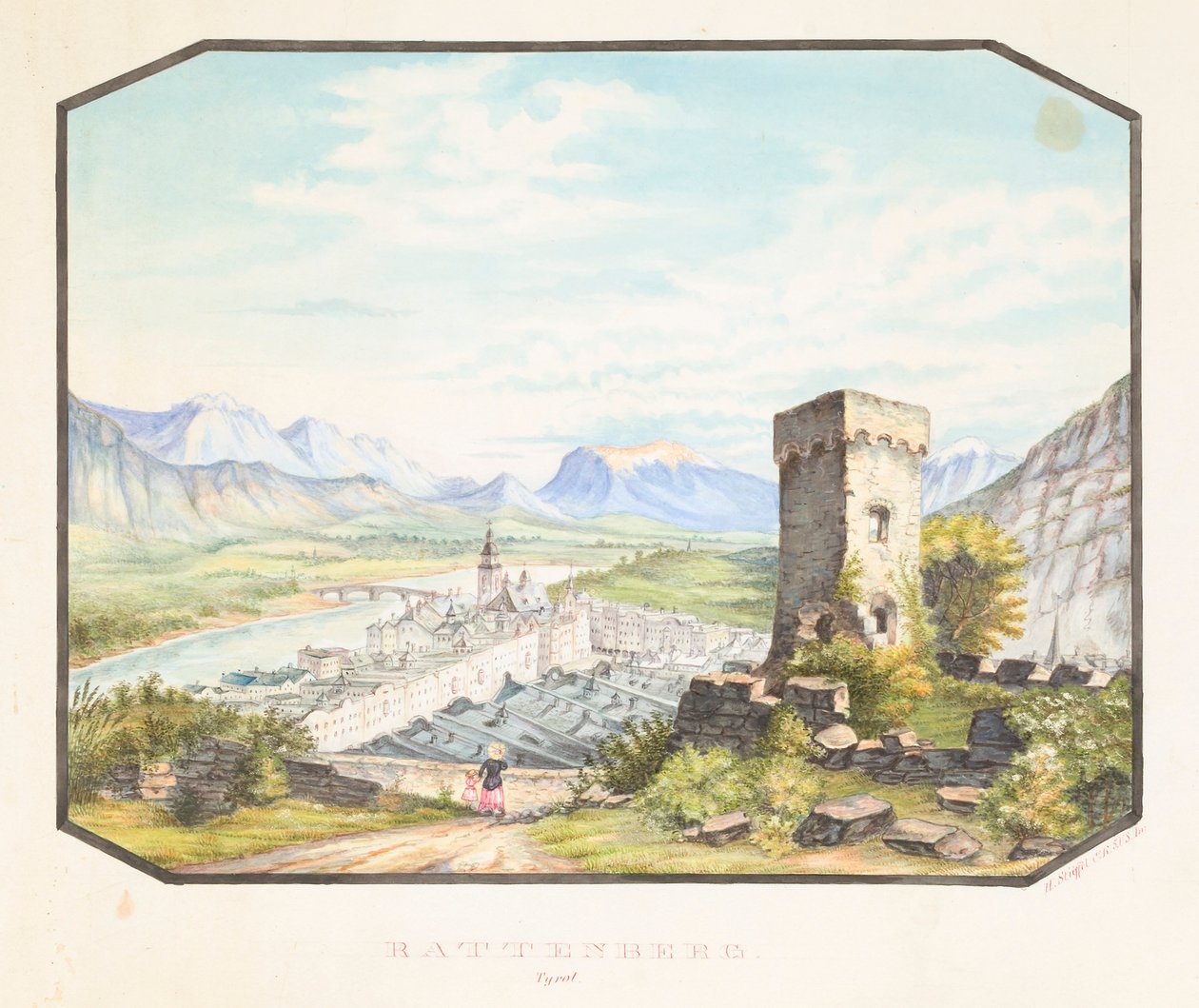 Rattenberg, Tyrol af Hermann Stieffel