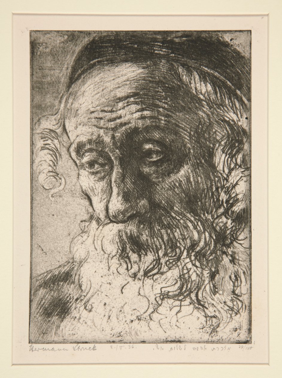 Alte Jude aus Jaffa [jøde fra Jaffa] af Hermann Struck